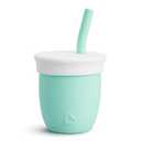 Munchkin Straw Cup with Removable Lid, for Babies and Toddlers 6 Months and Up, 4 Ounce, Silicone, Mint