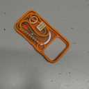 for iPhone 17 Pro Case Cute Wavy Matte Orange |Compatible with MagSafe,Color-Matched Lanyard,Military Grade Shockproof,Slim & Durable,Travel-Ready & Stylish