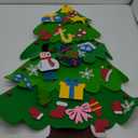 ANTFEES 3.2 FT DIY Felt Christmas Tree Set for Kids Toddlers Wall with 32pcs Ornaments, Xmas Gifts, Door Wall Hanging Decorations