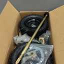 29inch 740mm Rear Axle Shaft Kit with 4.10-6 Front/Rear Wheels Tires 6" Rims Brake Assembly and Chain and Sprocket & Steering Knuckle Set Suitable for Go Kart Quad Trike Drift Bikes