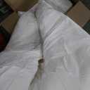 Climaloft Hybrid Wool Comforter King Size with 100% Organic Cotton, Hypoallergenic Down Alternative Luxury Duvet Insert with Tabs, Temperature Regulating All-Season Bedding, White, Size 106×90