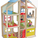 Melissa & Doug, Wooden Hi-Rise Dollhouse