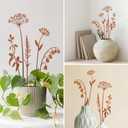 Metal Flowers for Outside,Decorative Garden Stakes,Flower Bed Decor Plant Stakes,Metal Art for Outside,Yard Art Outdoor for Lawn Yard, Walkway and Flower Garden, 3x14 inches
