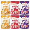 Happy Baby Organics Yogis Freeze-Dried Yogurt & Fruit Snacks, Variety Pack, 1 Ounce (Pack of 6) (EXP 12/31/26)