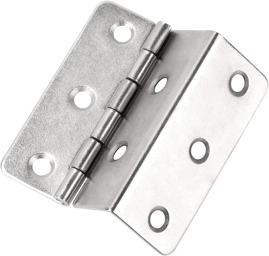 10 Pack 2" Chest Hinges - Nickel, Swing Clear, Expandable Cabinet Door Hinges