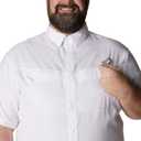 Columbia Sportswear Men's Low Drag Off Shore Short Sleeve Shirt (Big), White, 1X