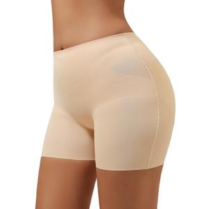 Waist Trainer For Women Lower Belly Fat Butt Lifting Womens Underwear Seamless Tummy Control Fake Buttock Panties (Beige, S)