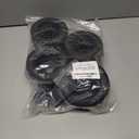 STMU 1/10 RC Rubber Tires & Wheel Rim 12mm/14mm Hex Hub 4.64''OD Compatible with 1/10 Scale Traxxas Rustler Slash HPI Redcat Volcano ExceedRC Infinitive RC Monster Truck Set of 4 (Type A)