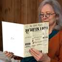 2 x Happy 55th Birthday Card for Men Women,Jumbo 55 Year Old Birthday Gifts for Husband Wife or Dad Mom Wedding Anniversary,Cheers to 55th Birthday Decorations for Grandma Grandpa