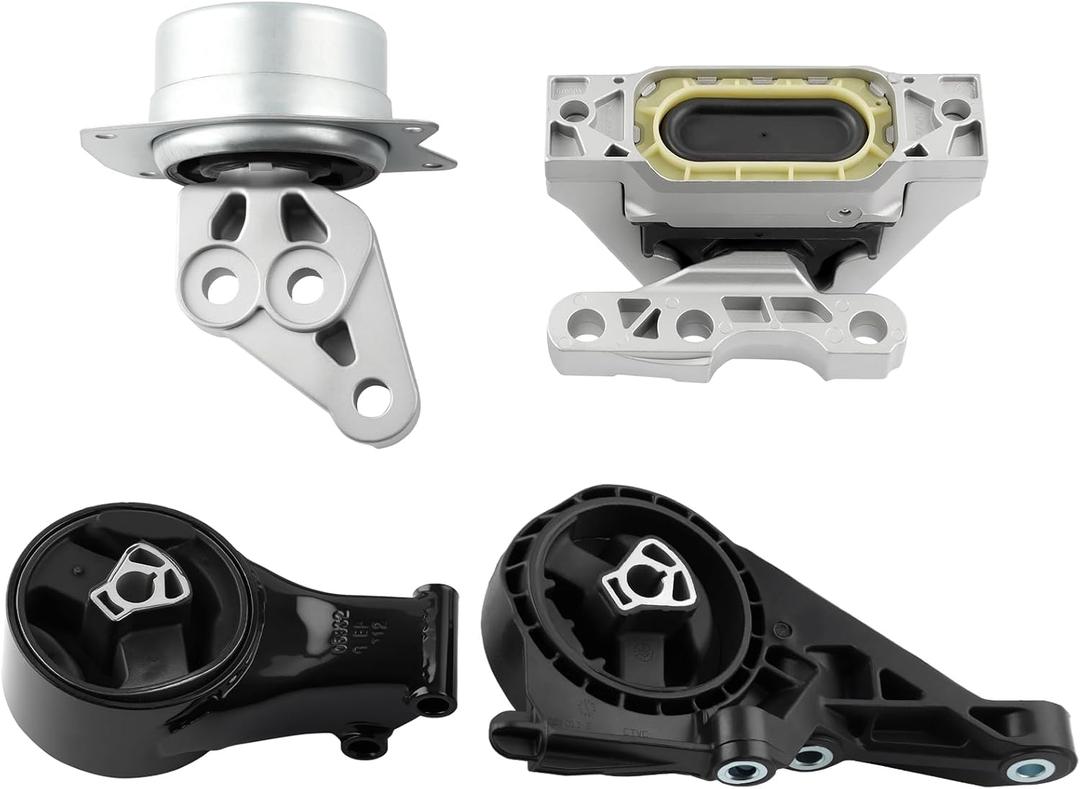 Engine Motor Mount and Transmission Mount Set of 4 Fit for Cadillac SRX 2010-2011 V6 3.0L SRX 2012-2016 V6 3.6L Engine Motor Trans Mount Set Replace#A5714, A5530, A5608, A5502, 20847582
