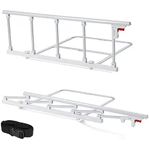 ELENKER Bed Rails for Elderly Adults, Folding Bed Assist Seniors Safety Bed Guard Rail Handle to Prevent Falling Out of Bed, 48.6"x16.3"