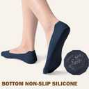 Sofier No Show Socks Womens, Non Slip Low Cut 6 Pairs Thin Silky Dress Footies Liner Invisible Socks Flats Loafers Sneakers 5-9