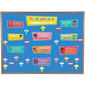 Write-On Beatitudes Bulletin Board Set, 5 Pieces, 24.5 x 16