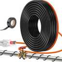 45FT3FT-200FT Pipe Heating Cable for Pipe Freeze Protection, Heat Cable for Water Pipes(Metal and Plastic), Pipe Heat Tape Keeps Water Flowing at -40F 5w/ft, 120V Plumbing fixture