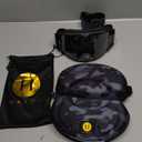 Havoc Racing Helios Goggles - For Motocross, Dirt Biking, ATV, & UTV - UV Blocking Anti-Fog Goggles (Bundle - Goggles, Clear Lens & Case, Hammerhead)