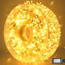 Weillsnow 164 FT 500 LED Christmas Lights Outdoor, Waterproof Christmas Fairy Lights with Timer, Plug in Warm White LED String Lights with 8 Modes for Bedroom Wedding Party Xmas Decoration