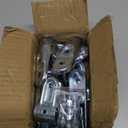 Adjustable 2-Way Pipe Connector, Metal Clamp Fittings, for 1" (O.D. 25.4 mm) Stainless Steel Rail, Chain Link Fence, Bolts and Nuts Included (4 Set)