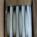 Famiware Saturn Dinnerware Sets, Plates and Bowls Sets for 4, 12 Pieces Stoneware Dish Set - Chip and Scratch Resistant, Microwave and Dishwasher Safe Tableware Set, Vanilla White with Rim