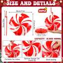 Jingmore 50 Set 8 oz Drink Pouches with Straws Heavy-duty Zipper Reclosable Liquor Smoothie Bags Cute Treat Packing Bags for Festive Parties DIY Gifts Daily Use(Candy,Red and White)