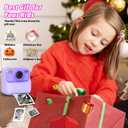 Kids Instant Digital Cameras for Boys and Girls, 1080P HD Dual-Lens Selfie Digital Camera with Print Paper & 32G Card, Christmas Birthday Gifts Toys for Toddler and Teenagers Age 3-16 Years Old