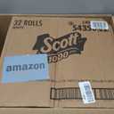 Scott 1000 Trusted Clean Toilet Paper, 32 Rolls, Septic-Safe, 1-Ply Toilet Tissue