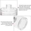 HARFINGTON 4pcs 150ml/5oz Empty Glass Diffuser Bottle 3.1" x 3.1" Refillable Fragrance Accessories Aromatherapy Jar Container for Replacement Reed Diffuser DIY Home Bathroom Transparent
