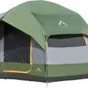 GoHimal SUV Tent for Camping, Waterproof PU3000mm Spacious Double Layer Design for 5-8 Person, Includes Rainfly and Storage Bag, 8FT L x 8FT W x 7.2FT H Green