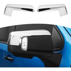 for Silverado Side Mirror Cover Cap Trim Chrome Fit for Chevy Silverado/GMC Sierra 2019-2025 Chrome Exterior Accessories 2pcs