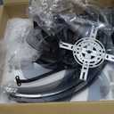 ZMISHIBO Low Profile Ceiling Fans with Lights and Remote, 20 Inch Flush Mount Ceiling Fan with Light, 3000K-6000K Dimmable Fandelier LED Fan Light, 6 Wind Speeds Black Ceiling Fans for Bedroom