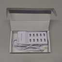 USB Charging Stations 50w10A 10 Ports Multiple Charging Block/Power USB Strip for iPhone Android Smartphone Tablet Smart Watch AirPods Samsung and Multiple Charger Plug