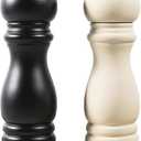 Kitchen Tools Manual Pepper Grinder Set of 2 Oak Wood Pepper Mill Adjustable Coarseness Spice Grinder Keep Dry and Fresh Salt Mill High Quality