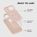 Compatible with iPhone Cover 13 Case Silicone with Screen Protector - Pink