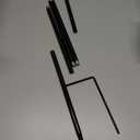 Garden Poles, 23.6 Inch Iron Support Rod for Wind Spinners & Garden Decor, Easy Assembly Interlocking Windsock Pole for Yard, Patio, Balcony.