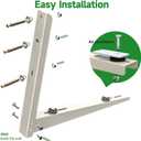  Foldable Mini Split Wall Mounting Bracket Condenser Bracket for Mini Split AC 7000 BTU to 12000 BTU