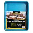 casaWare 11 x 9 x 2-inch Toaster Oven Ultimate Series Commercial Weight Ceramic Non-Stick Coating Baking Pan (Blue Granite)
