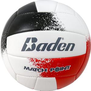 Baden Match Point Cushioned Synthetic LeatherOutdoor Recreation Backyard Volleyball + College Camp Ball All Ages Official Size 5