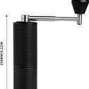 TIMEMORE Chestnut C3S Pro Manual Coffee Grinder, Stainless Steel S2C Conical Burr Coffee Grinder, Hand Coffee Grinder with Foldable Handle, Adjustable Grind Setting for Travel/Camping/Home, Black