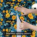 HOMETITUTE Skull and Floral Contrast Wallpaper Peel and Stick Contact Paper Wall Paper Stick 17.7" x 118.1" Self Adhesive Removable Vinyl Wall Covering Bedroom Kitchen Bathroom Home Decor