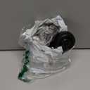 PODOY Antique Brass Casters 1-5/8" with Stem Socket (Set of 4) Rubber Wheels - Universal Fit Replacement Casters for Chairs, Sofas, and Hardwood Floors Vintage Style (1.4" Stem and 0.75" Dia Sockets)