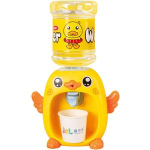 LUOZZY Mini Water Dispenser Toy for Kids - Cartoon Animal Water Machine Drinking Fountains Toys (Duck)