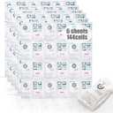 Shipping Cold Packs Dry Ice for Shipping Frozen Food, Flexible Cold Ice Pack Sheets for Coolers, Long Lasting Freezer Ice Packs 14'' X 13'' 144 Cells