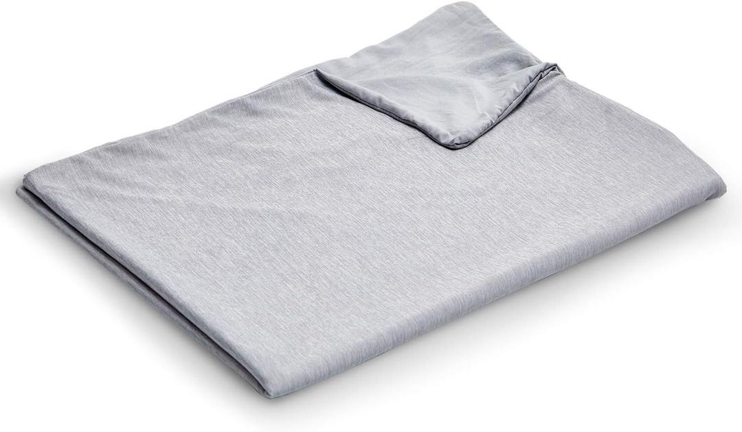 EXQ Home Weighted Blanket Cover 48x72-Twin Size Premium Soft for Weighted Blanket with Zipper,Machine Washable Duvet Cover (Grey,Duvet Cover Only)