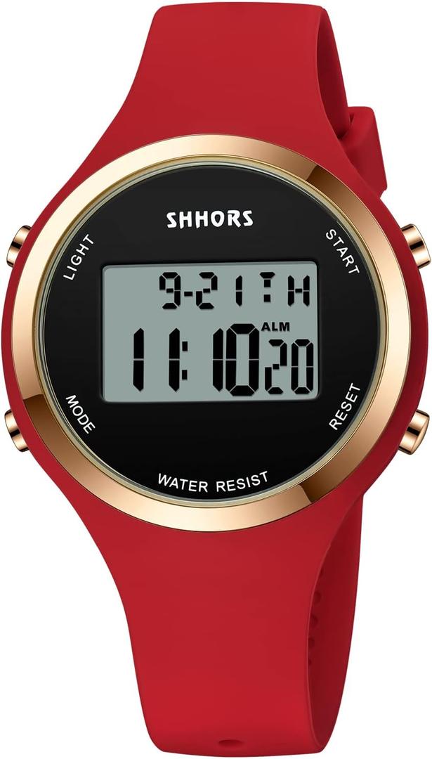 L LAVAREDO Watches for Women 3ATM Waterproof Outdoor Digital Sport Watches Stopwatch Wrist Watch with Alarm Clock, Gifts for Women/Girls