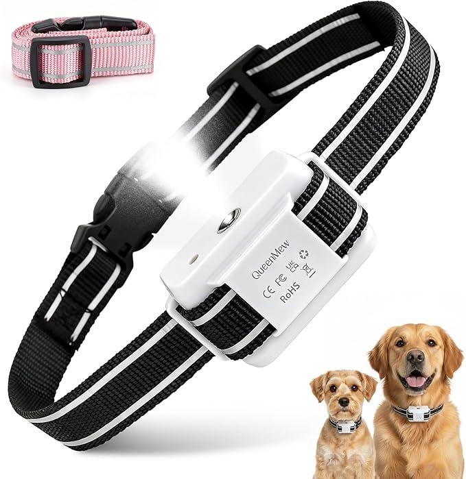 Citronella Dog Bark Collar, Dog Bark Collar for Large Medium Small Dogs, Bark Collar with Adjustable Spray & Sensitivity, Rechargeable Anti-Bark Collar for Dogs with Safe, 2 Collar Straps(White)