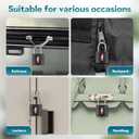 6 Pack Color Mixed TSA Luggage Locks with Key and Travel Tag - TSA Approved, Family Set Lock for Backpacks, Bags and Luggage