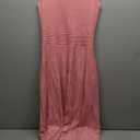 PRETTYGARDEN Summer Dresses for Women 2026 Spring Casual Sleeveless V Neck Pleated Midi Work Cocktail Wedding Guest Dress, Pink, Medium