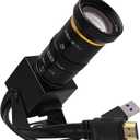 SVPRO HDMI USB Camera 4K 60fps USB3.0 Streaming Webcam with Zoom 5-50mm Telephoto Lens,10X Optical Zoom Industrial Microscope Camera H.264 Video Camera for Computer,Raspberry Pi,Monitor