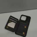 Vinich for iPhone 15 Pro Wallet Case with Card Holder, RFID Blocking Credit Slots Kickstand Shockproof Phone Cover Fit for iPhone 15 Pro 6.1" Black