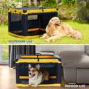A 4 Pet 36-in Foldable Soft-Sided Dog Crate for Large Dogs
patented screw frame, Lockable zippers, waterproof base, washable cover, outdoor/indoor/car
