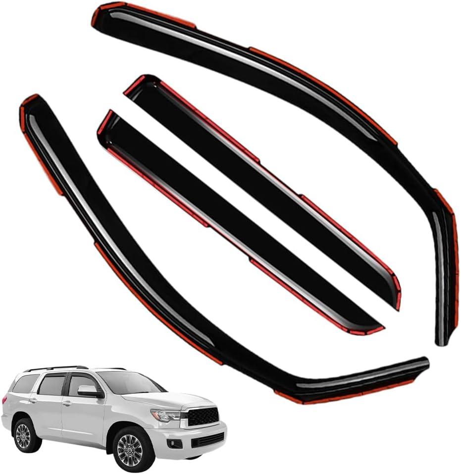 in-Channel Window Visors Rain Guards FIT Mazda CX-50 2023-2025 (2023-2025)  4-Piece in-Channel Dark-Smoke Polycarbonate Vent Deflectors